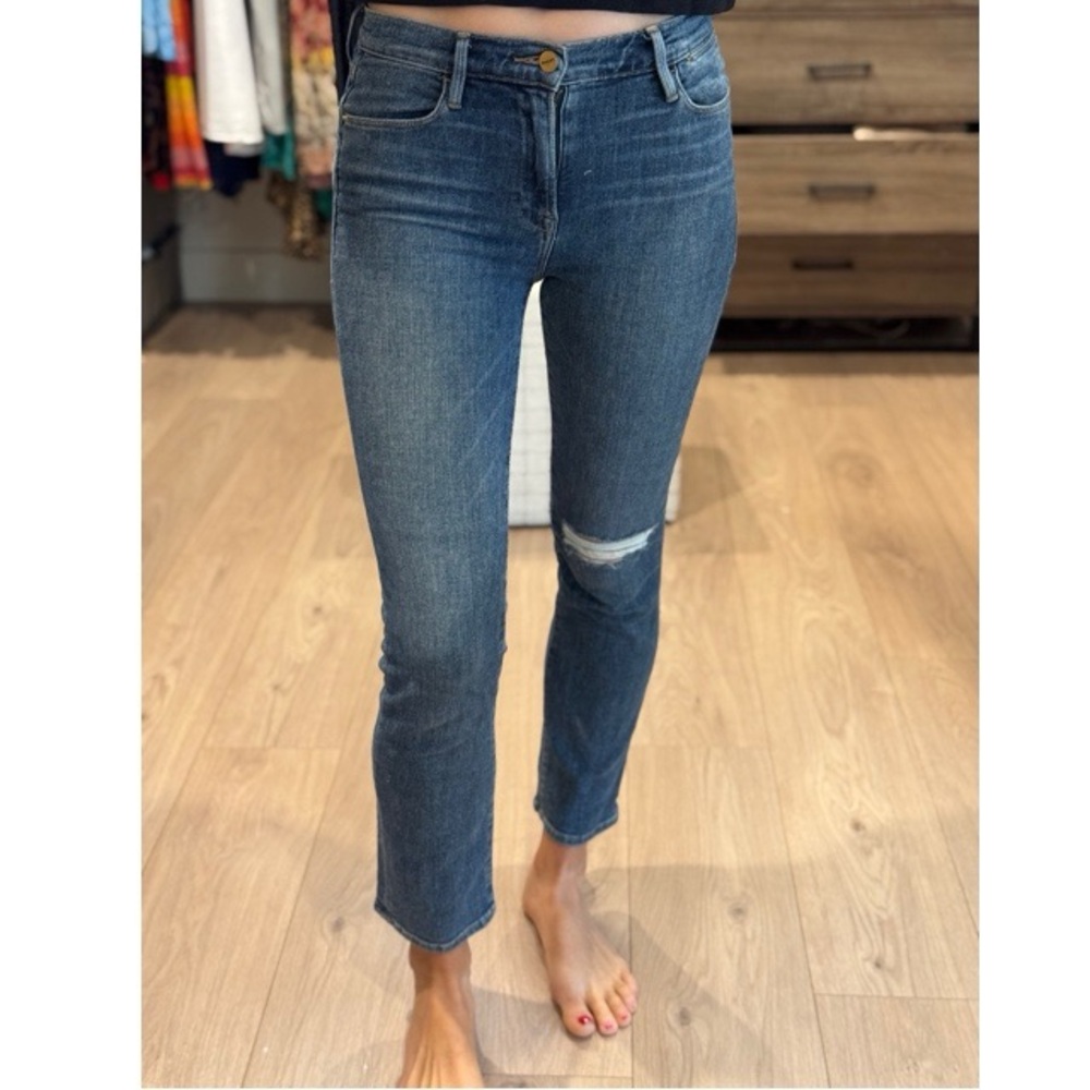 Frame Le High Straight Ankle Jeans